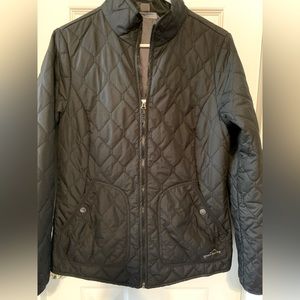 Eddie Bauer Zip Up Quilted Jacket Coat Medium